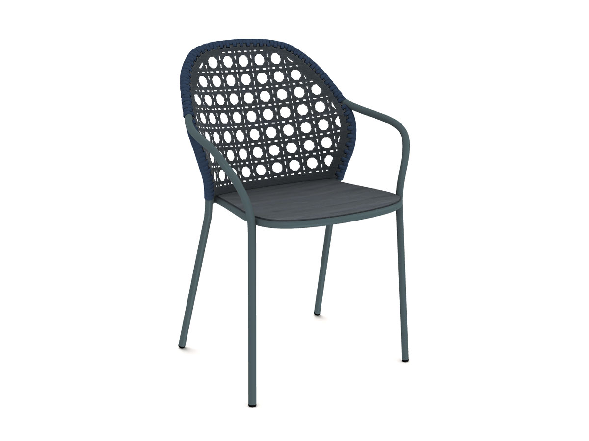 Gervasoni Brise 24 Outdoor Chair With Armrest