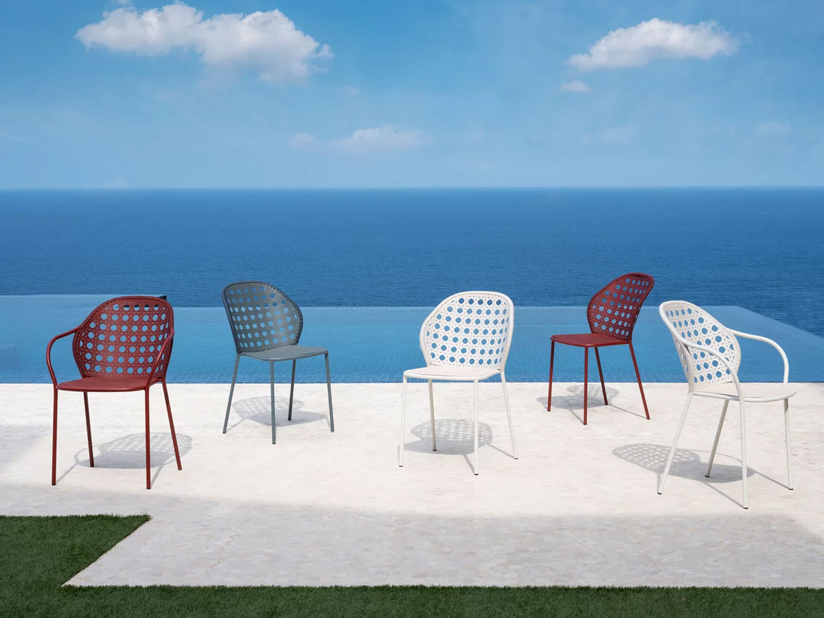 Gervasoni Brise 24 Outdoor Chair With Armrest