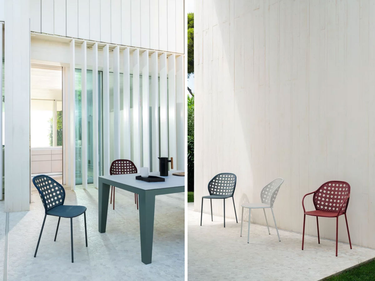 Gervasoni Brise 24 Outdoor Chair With Armrest