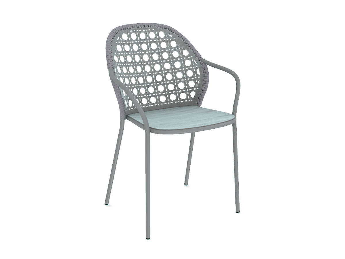 Gervasoni Brise 24 Outdoor Chair With Armrest