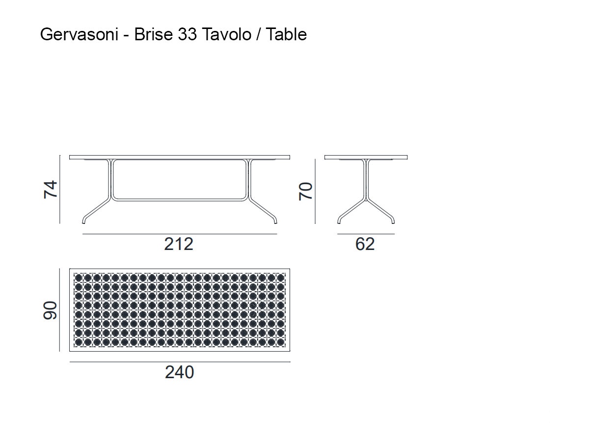 Gervasoni Brise 33 Outdoor Table