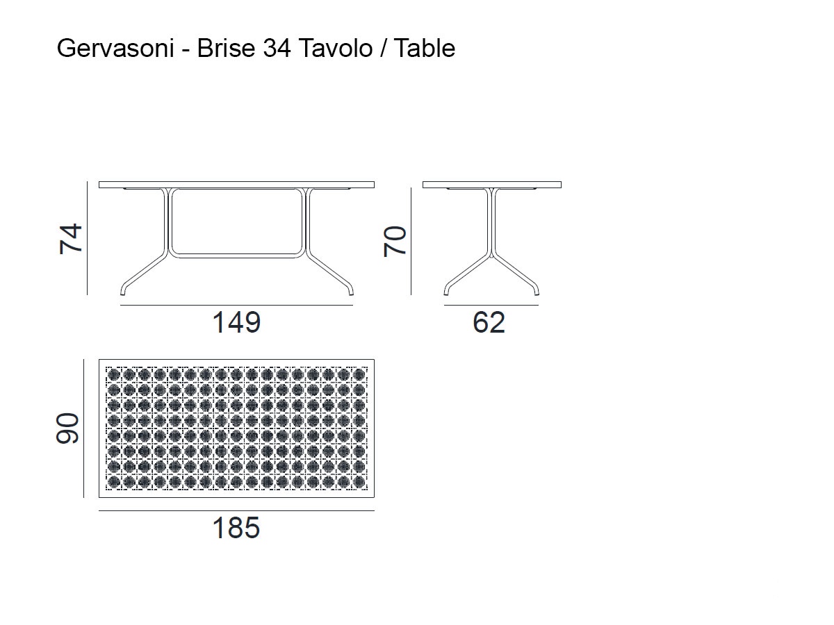 Gervasoni Brise 34 Outdoor Table