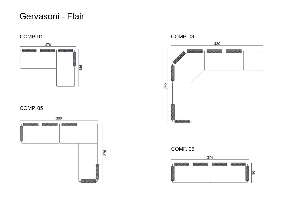 Gervasoni Flair Outdoor Sofa Collection