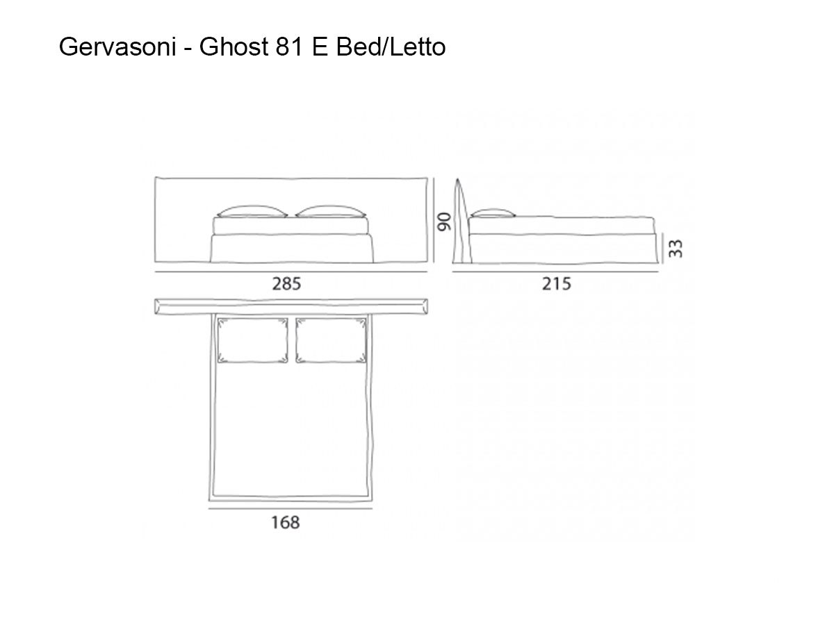 Gervasoni Ghost 81 E Bed 160x200