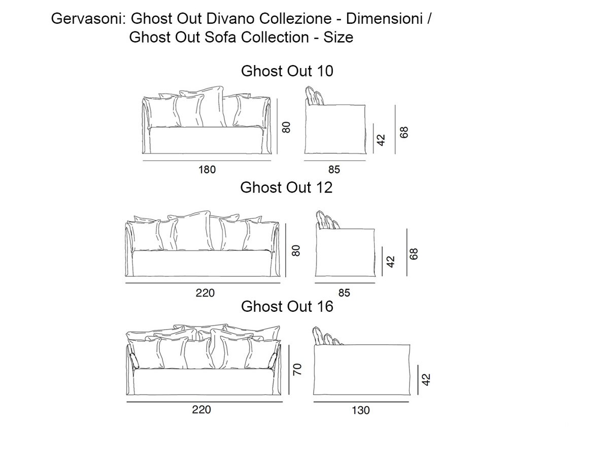 Gervasoni Ghost Out Sofa Collection