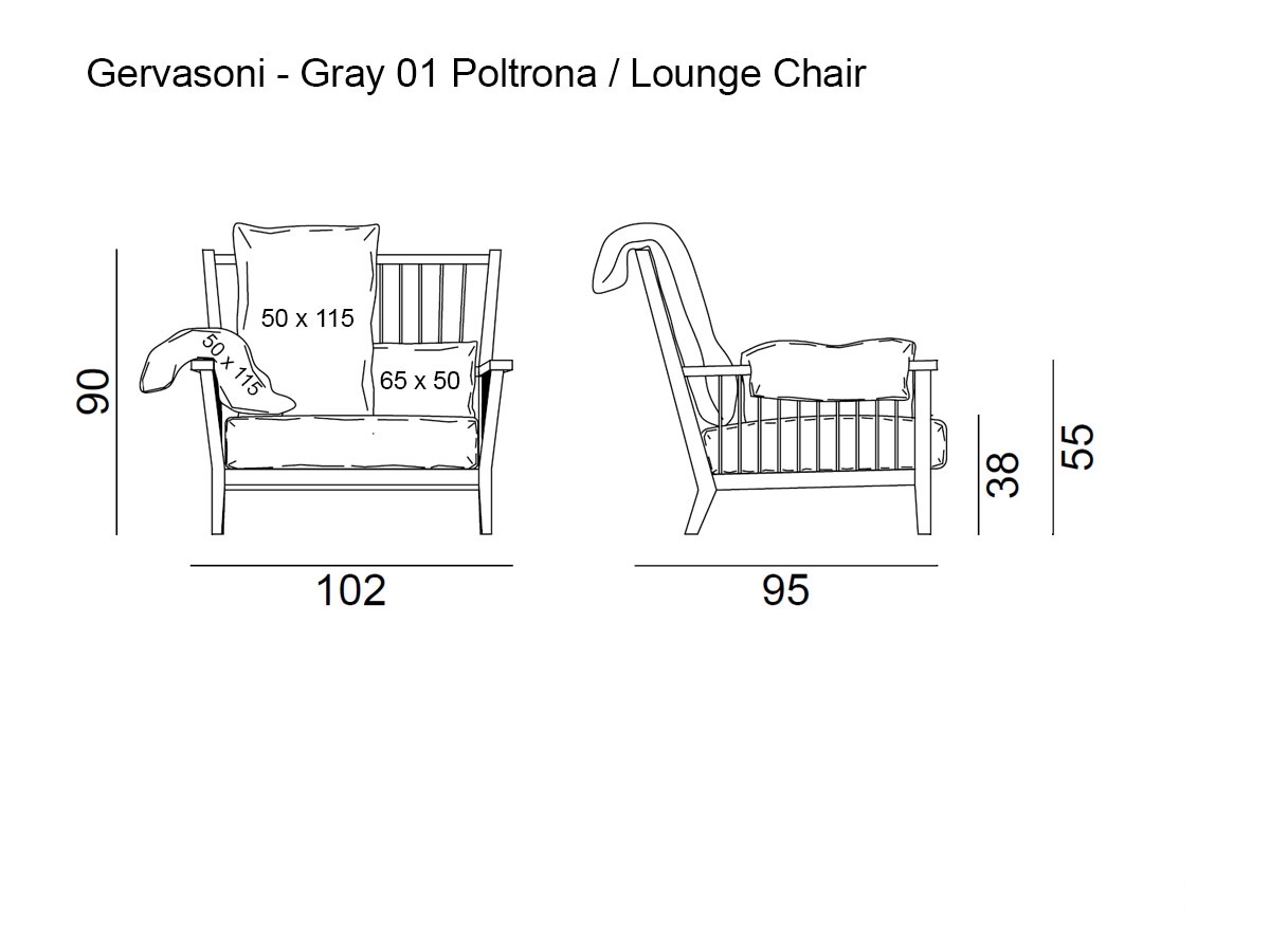 Gervasoni Gray 01 Lounge Chair