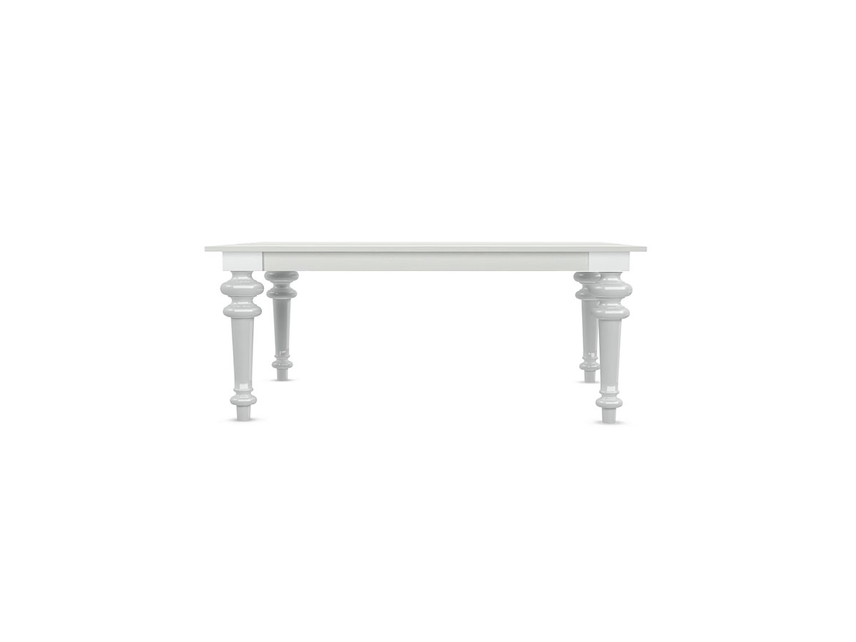 Gervasoni Gray 34 Cr Table Extendable Top Lacquered White Oak Feet White China