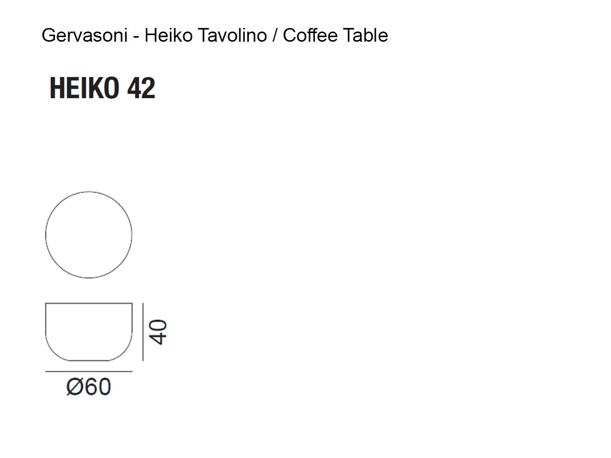 Gervasoni Heiko 42 Coffee Table
