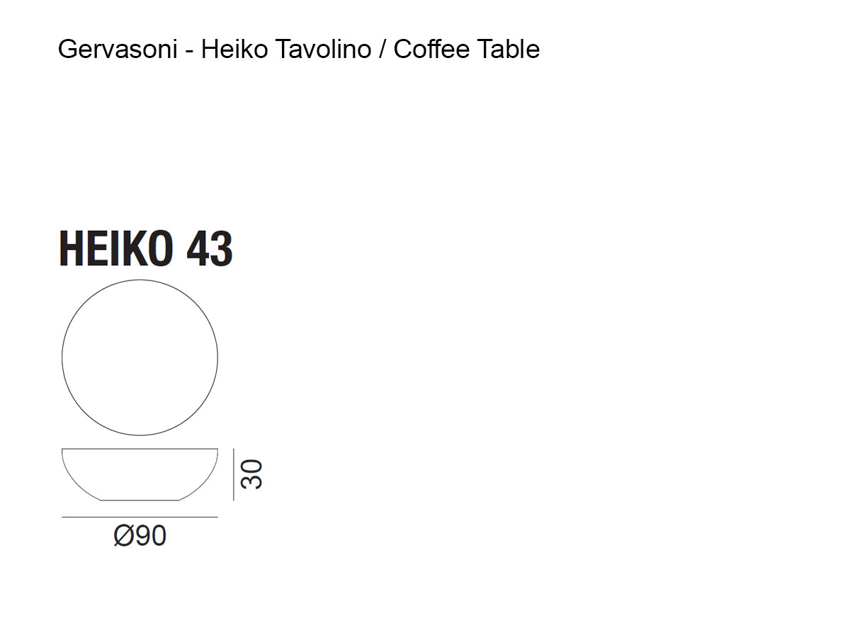 Gervasoni Heiko 43 Coffee Table