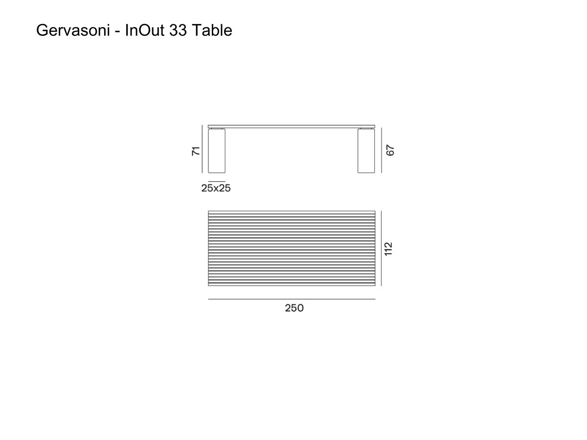Gervasoni Inout 33 Table