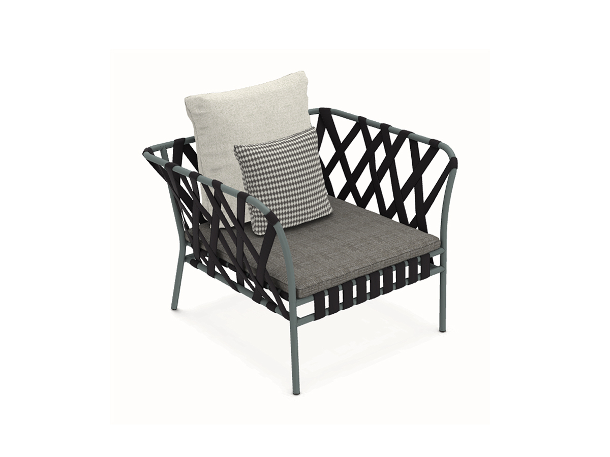 Gervasoni Inout 581 Outdoor Armchair Grey Structure Lisboa 07 Aspen 04 Lisboa 05