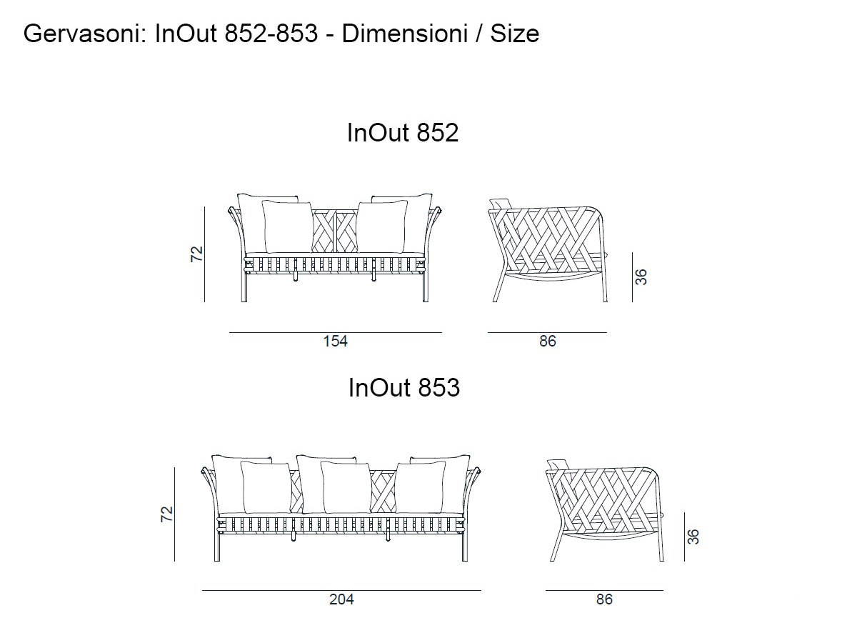 Gervasoni Inout Sofa 852 853