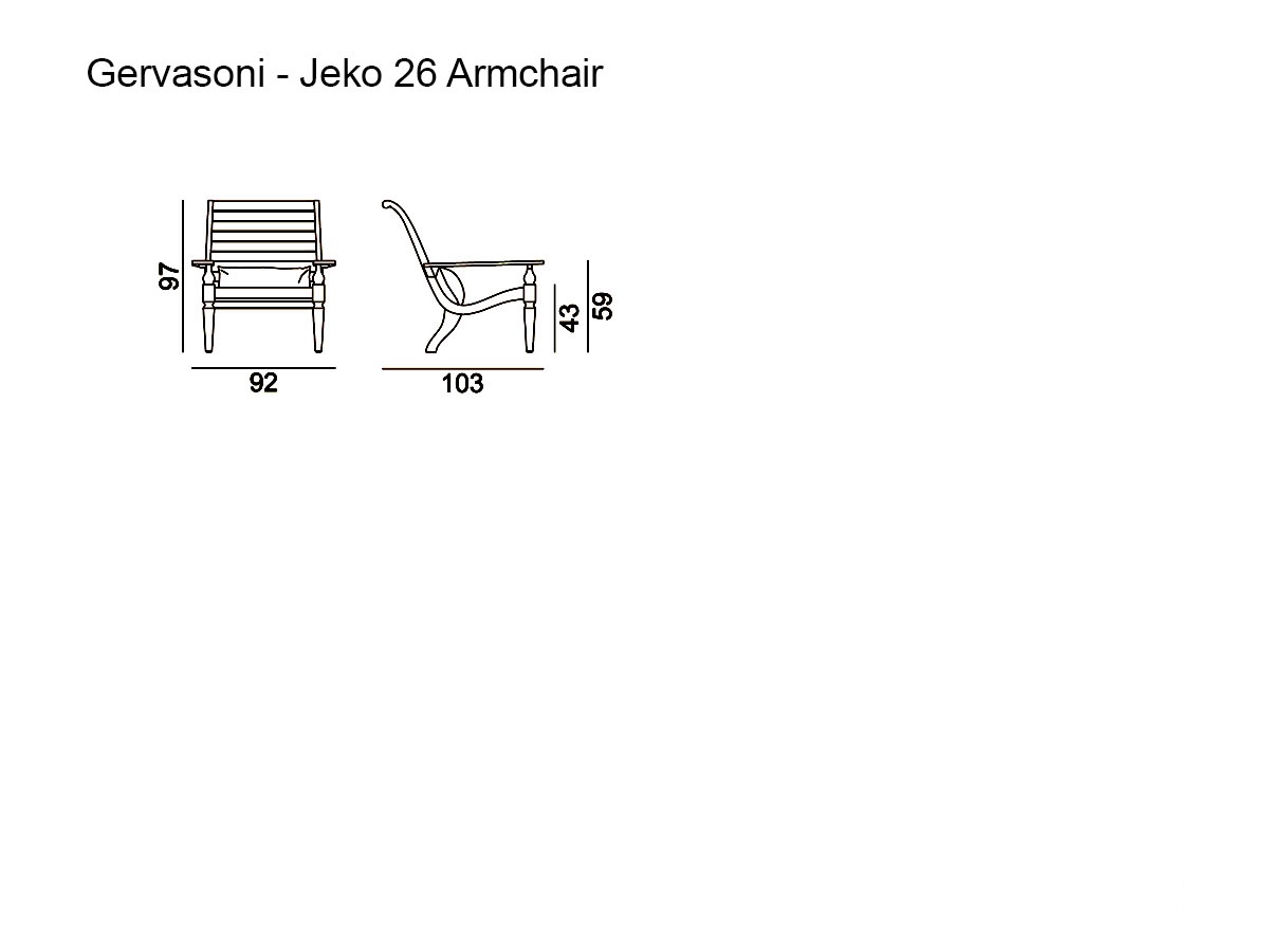 Gervasoni Jeko 26 Armchair
