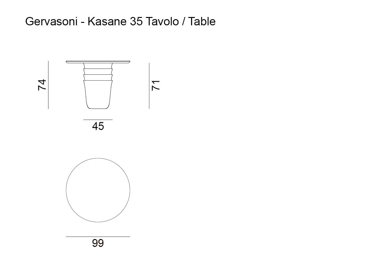 Gervasoni Kasane 35 Outdoor Table