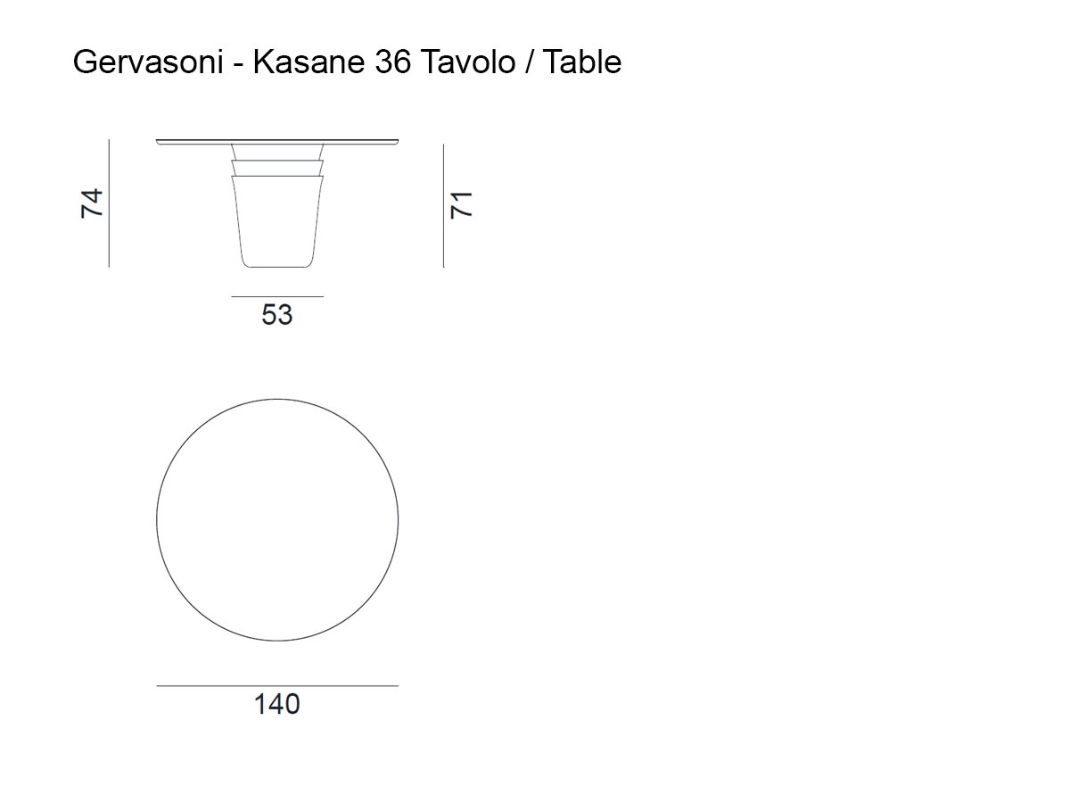 Gervasoni Kasane 36 Outdoor Table