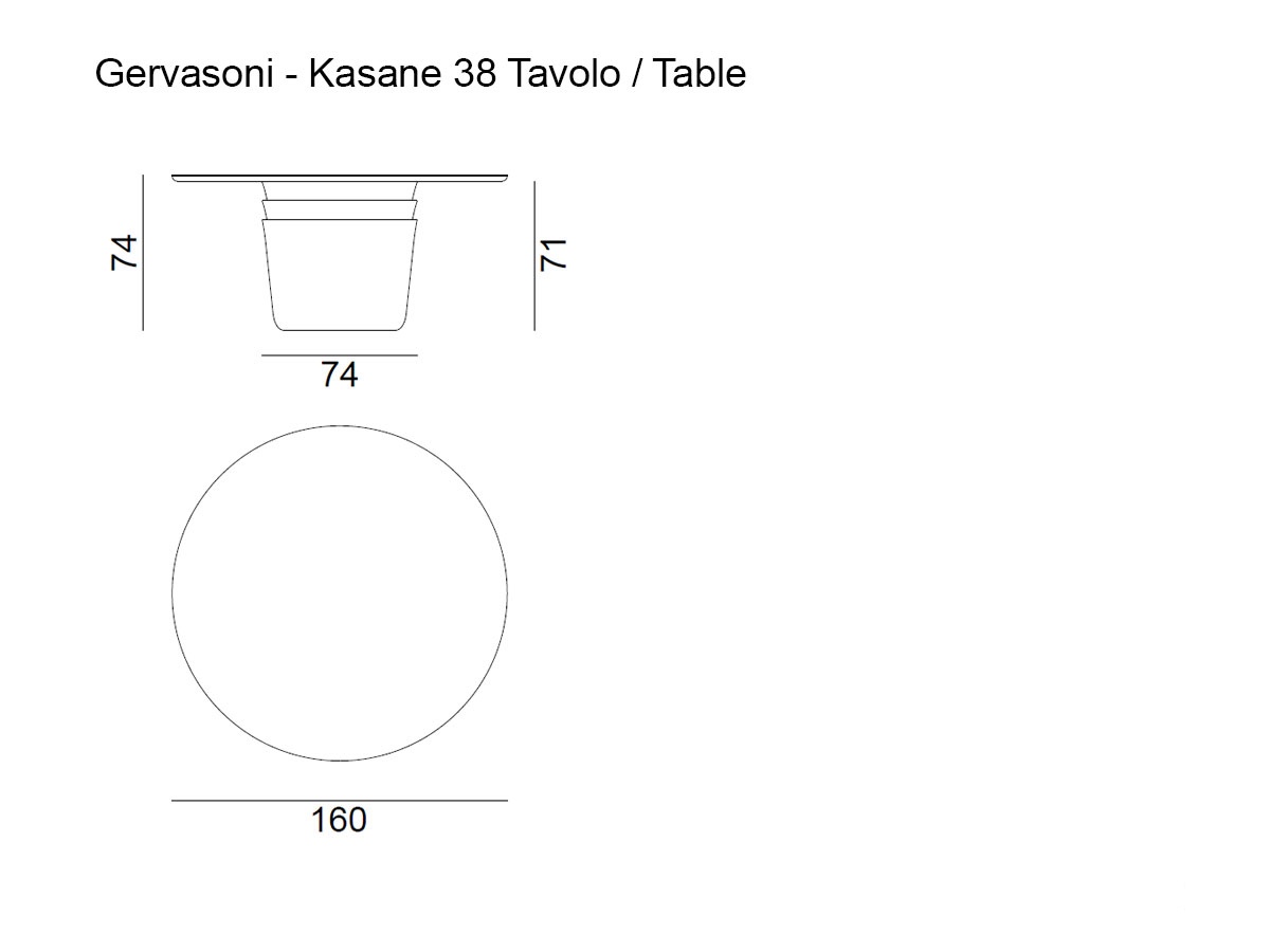 Gervasoni Kasane 38 Outdoor Table
