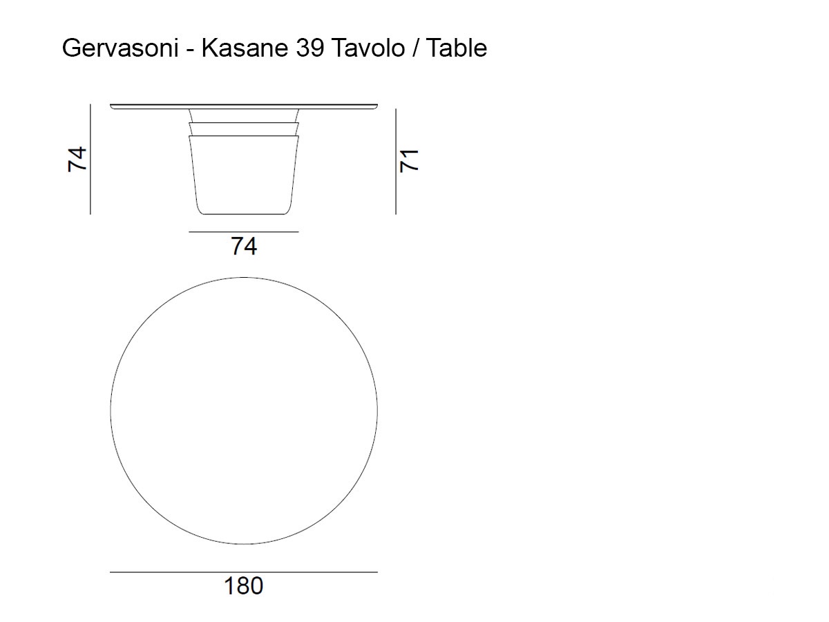 Gervasoni Kasane 39 Outdoor Table