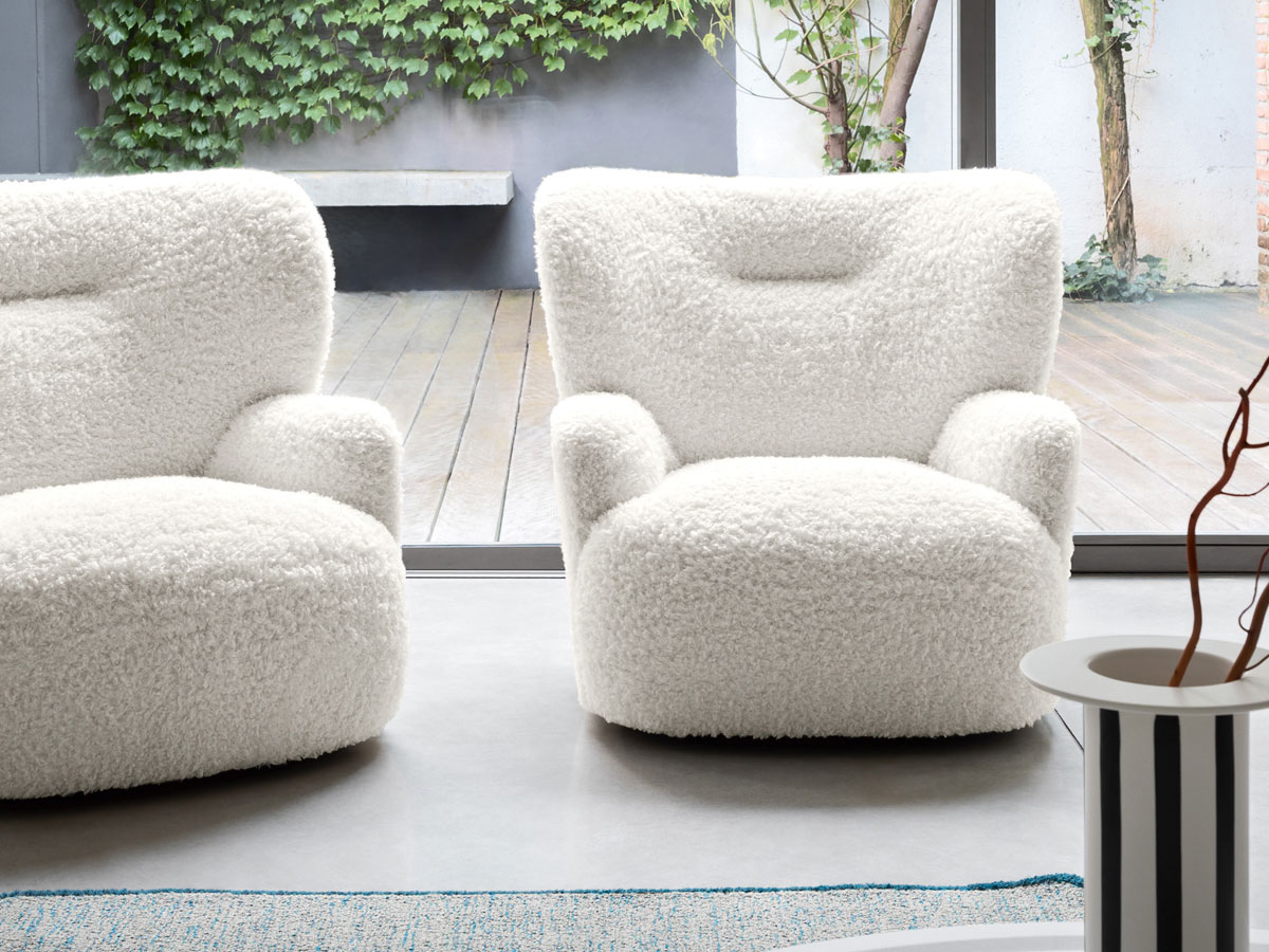 Gervasoni Loll 09 Swivel Armchair