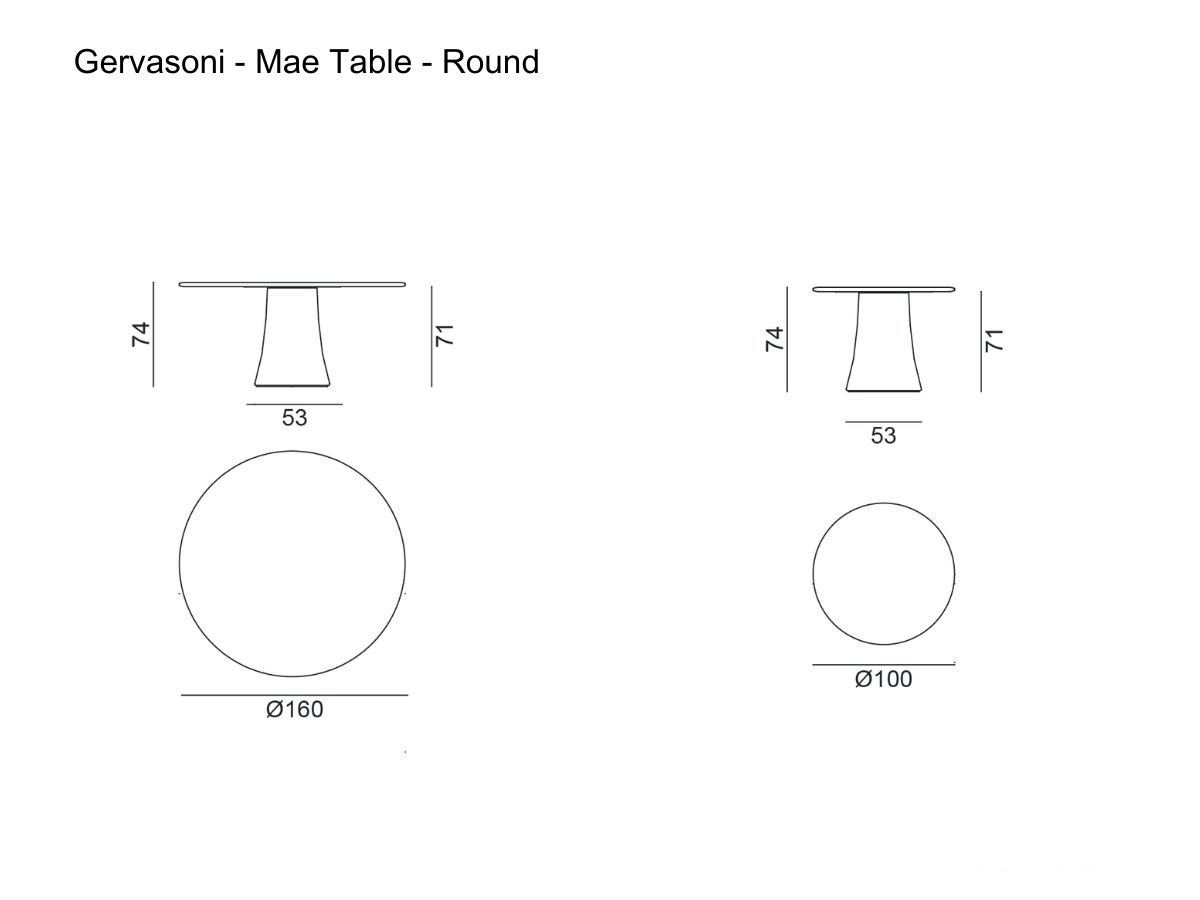 Gervasoni Mae Table Round