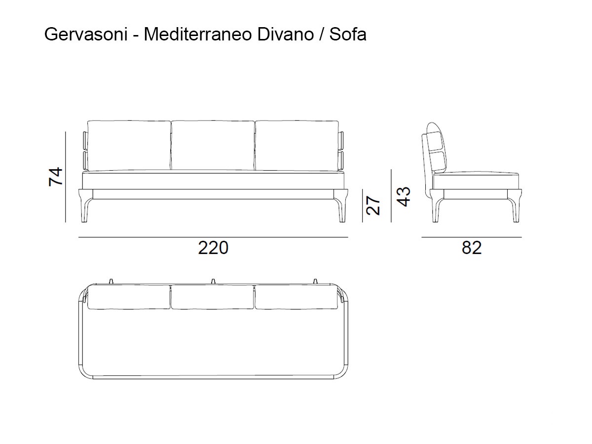 Gervasoni Mediterraneo Sofa Outdoor