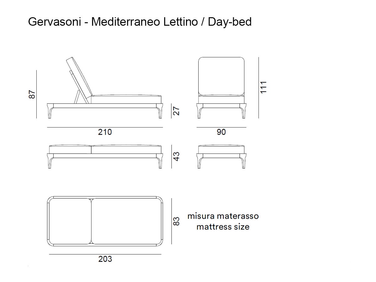 Gervasoni Mediterraneo Day Bed