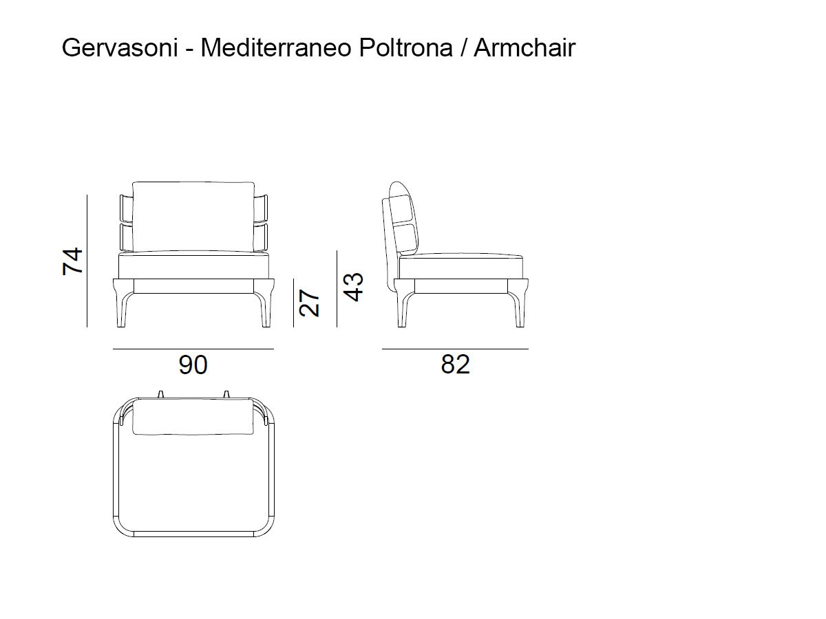Gervasoni Mediterraneo Armchair Outdoor