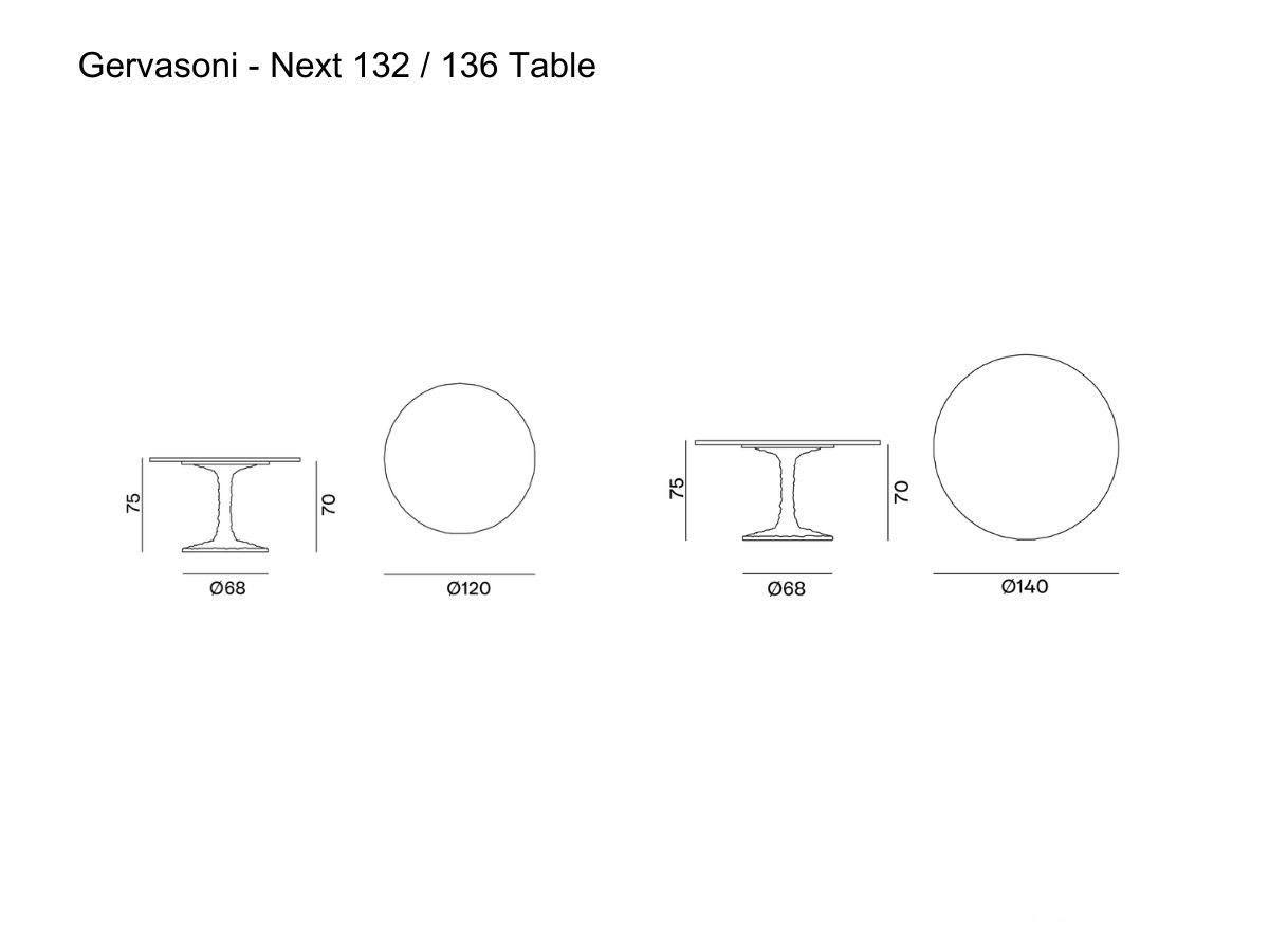 Gervasoni Next 132 136 Table