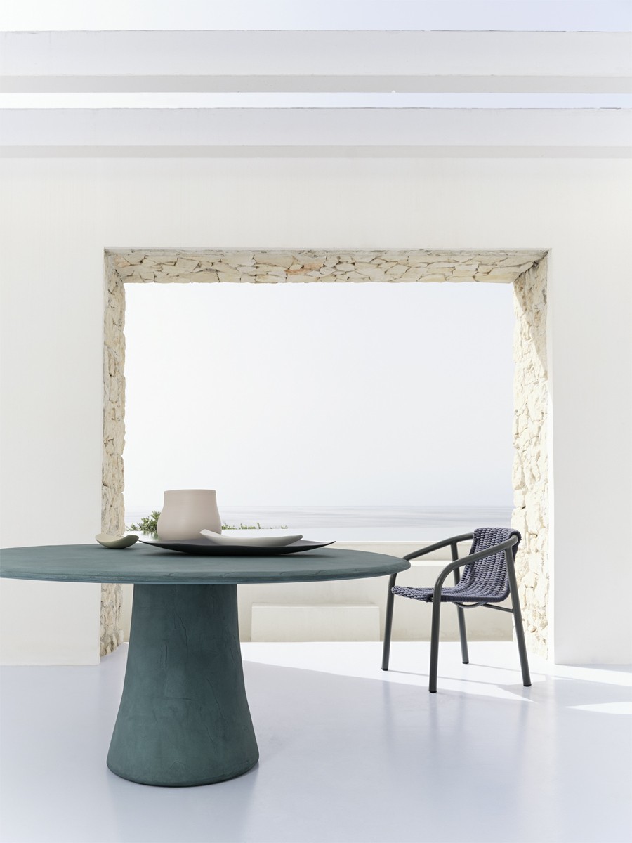 Gervasoni Noa Outdoor Table O 160 Cm Ottanio