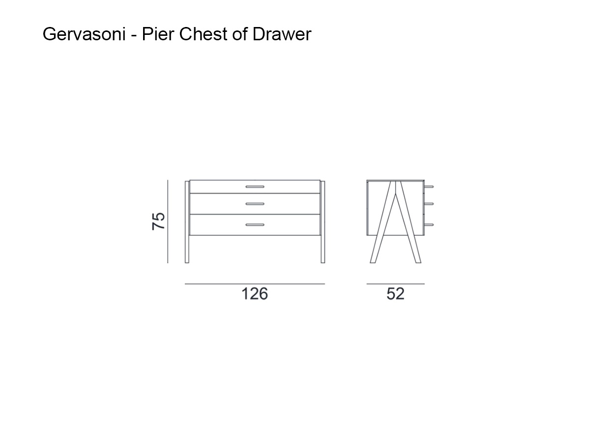 Gervasoni Pier 63 Chest Of Drawer
