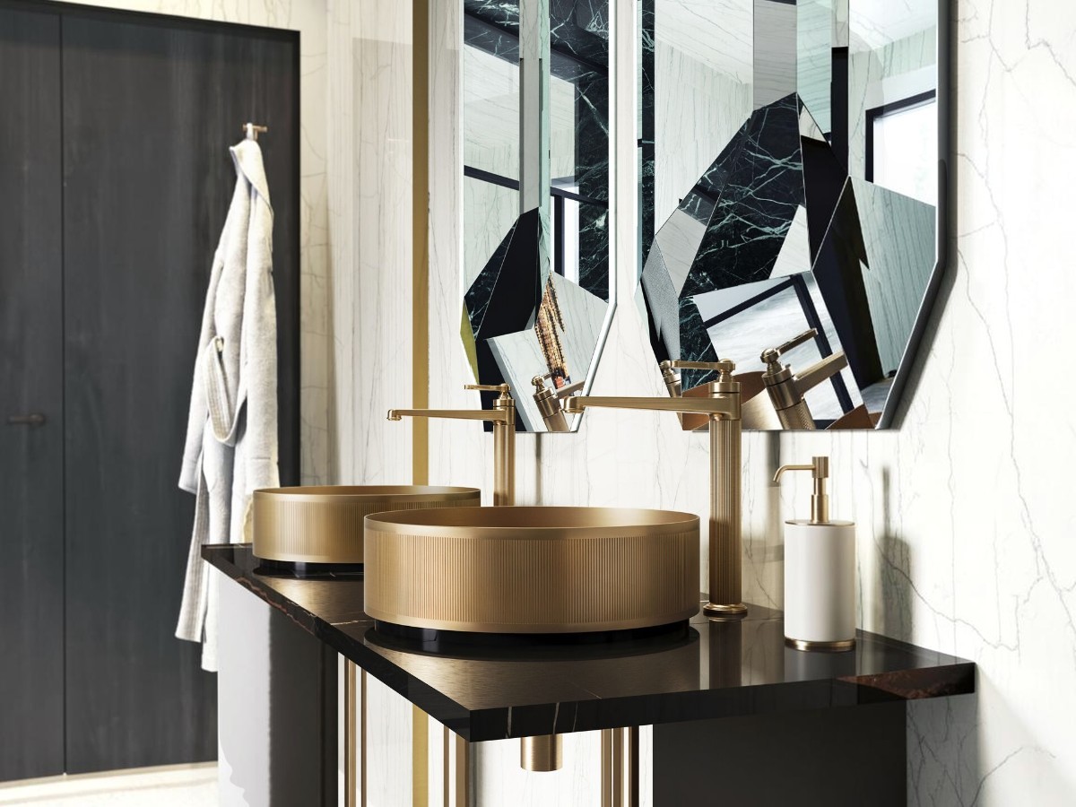 Смеситель для раковины Gessi Venti20 65004, на одно отверстие