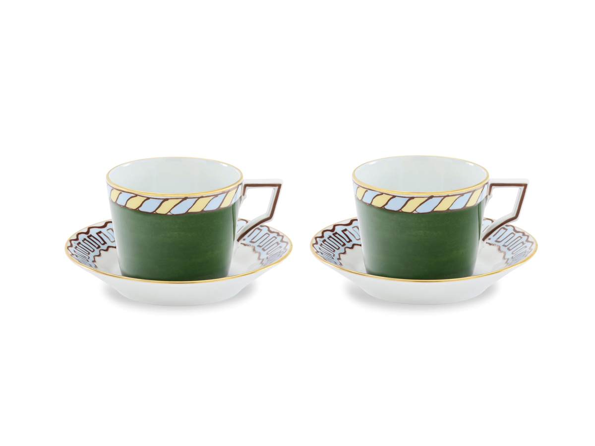 Сервиз Ginori 1735 Il Viaggio di Nettuno Pine Green, кофе 2