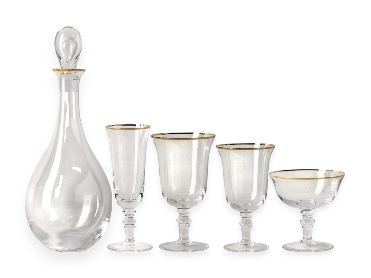 Стаканы Ginori 1735 Medici Gold Thread Crystal