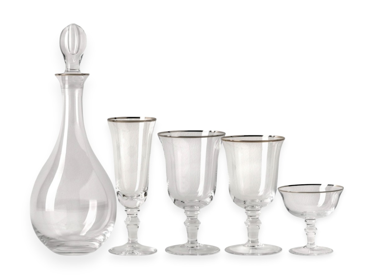 Стаканы Ginori 1735 Medici Platinum Thread Crystal