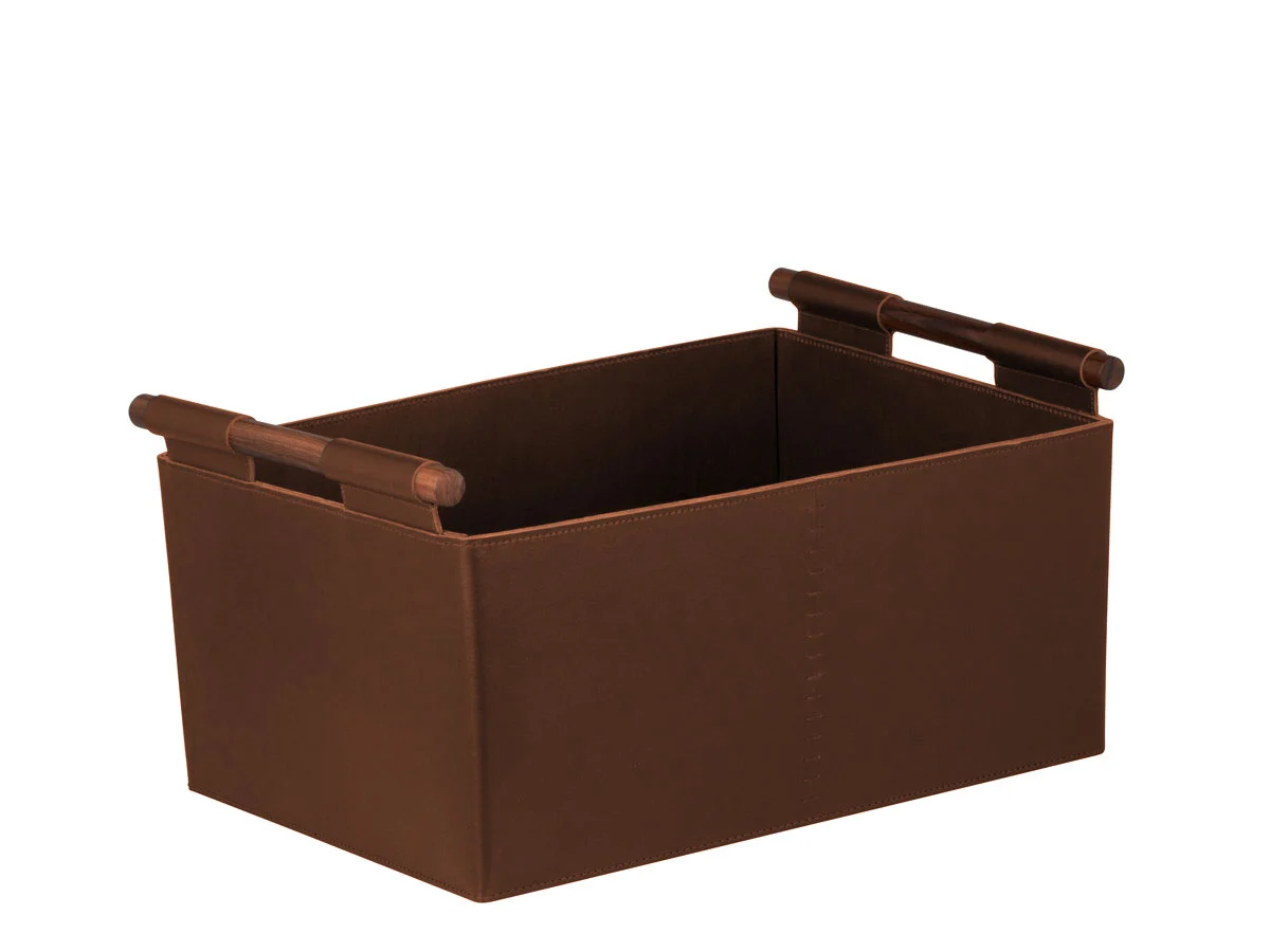 Giobagnara Beta Rectangular Basket Cognac