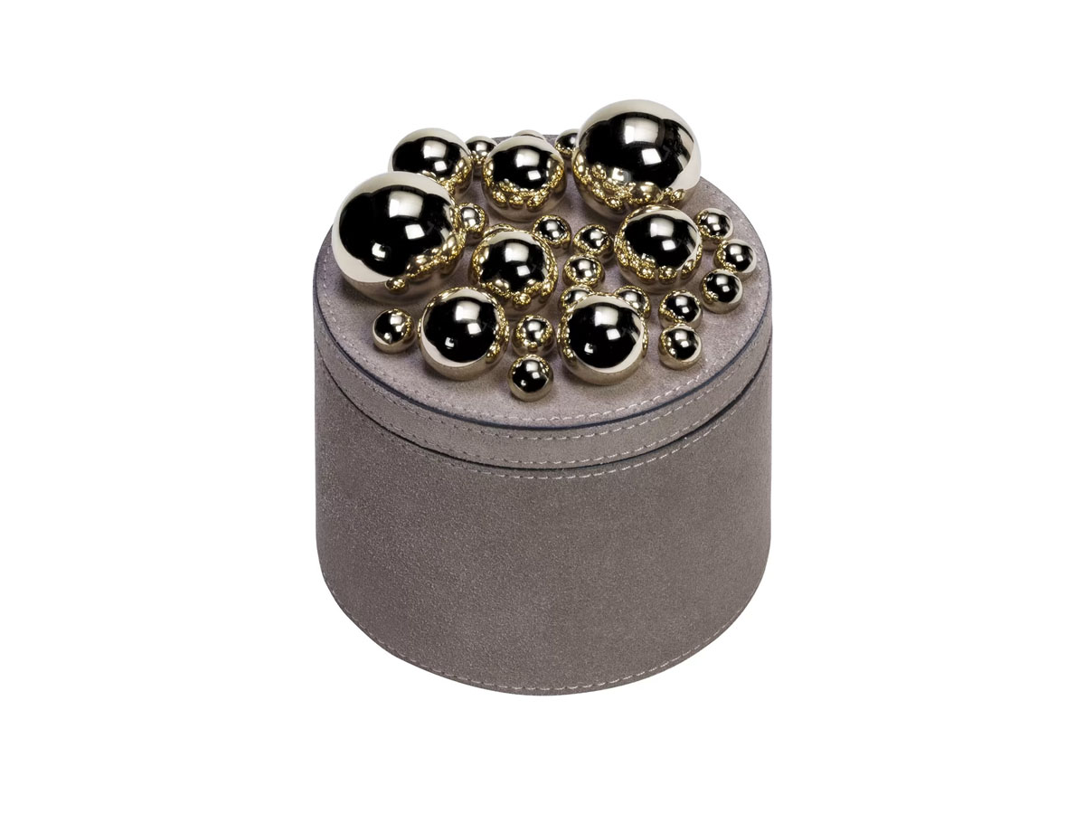 Giobagnara Champagne Spherades Round Box S Taupe