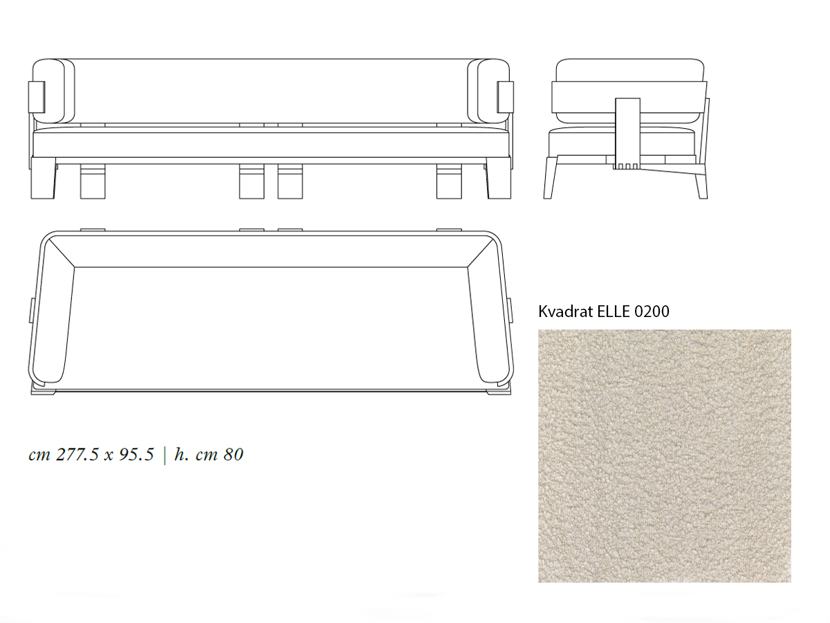 Giobagnara Llana Sofa 4 Seater