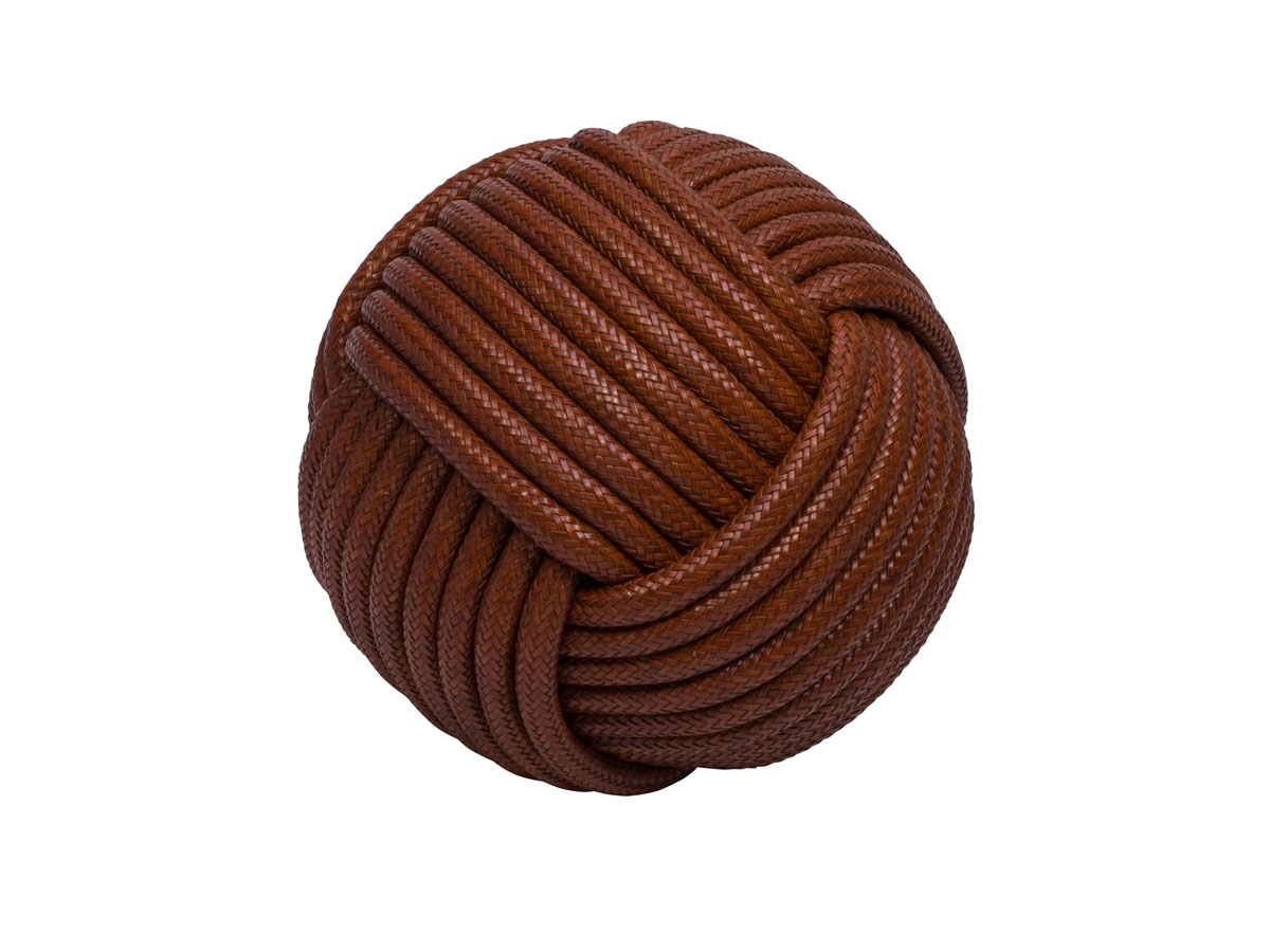 Giobagnara Nodo Leather Pouf