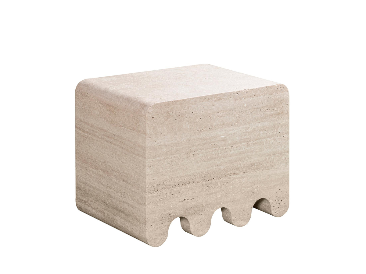 Giobagnara Ossicle Travertine Stool