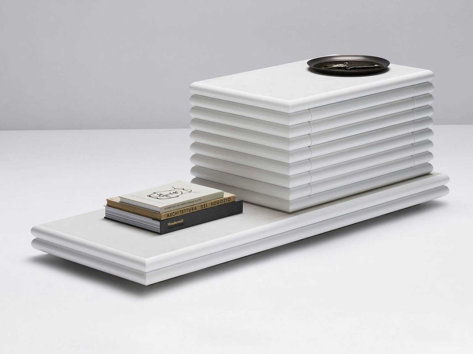 Giobagnara Scala Lacquered And Leather Night Stand