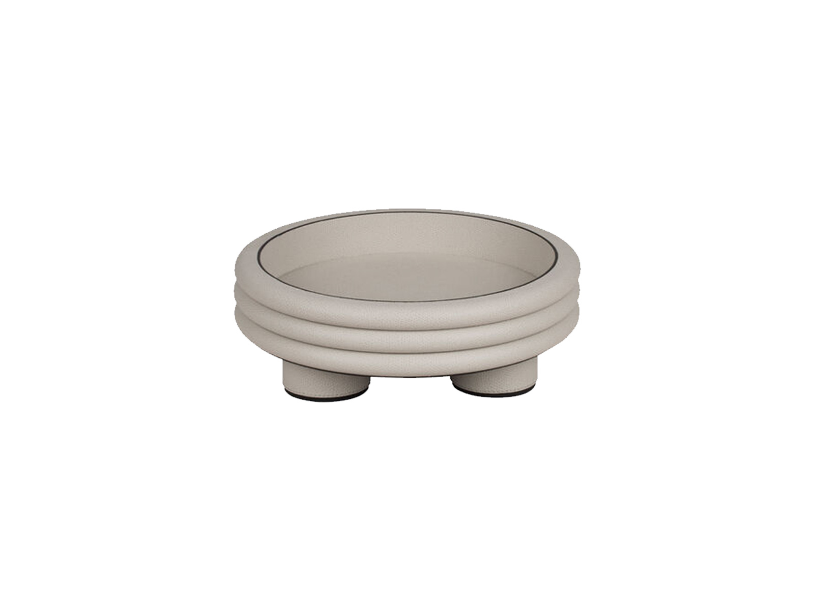 Giobagnara Scala Leather Low Round Bowl