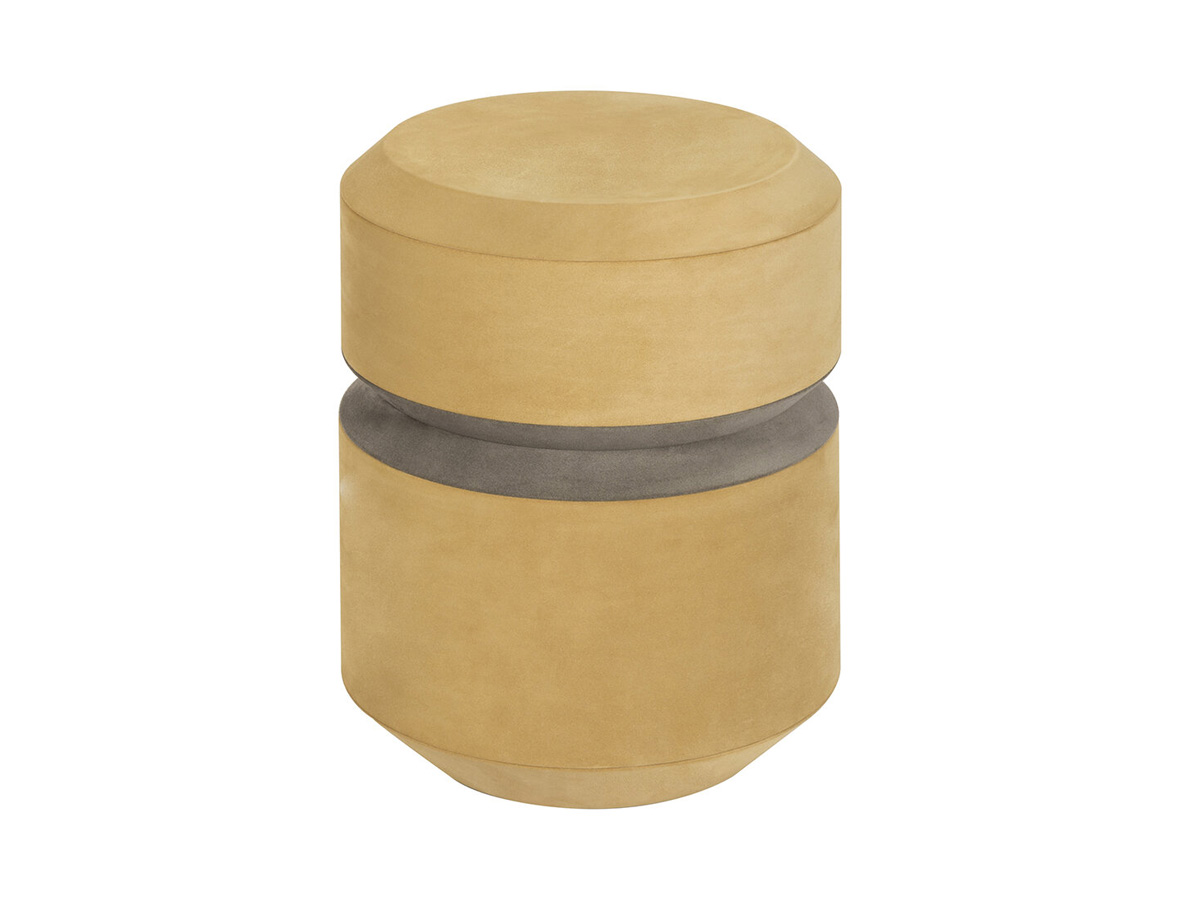 Giobagnara Yoyo Suede Pouf Pouf