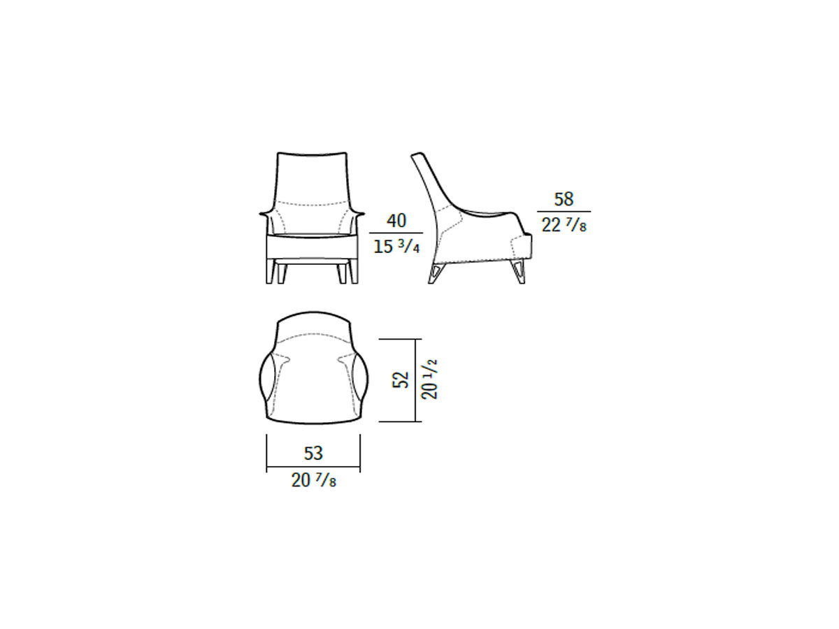 Кресло Giorgetti Mobius 63945