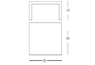 Glas Italia Atlantis Table Beige