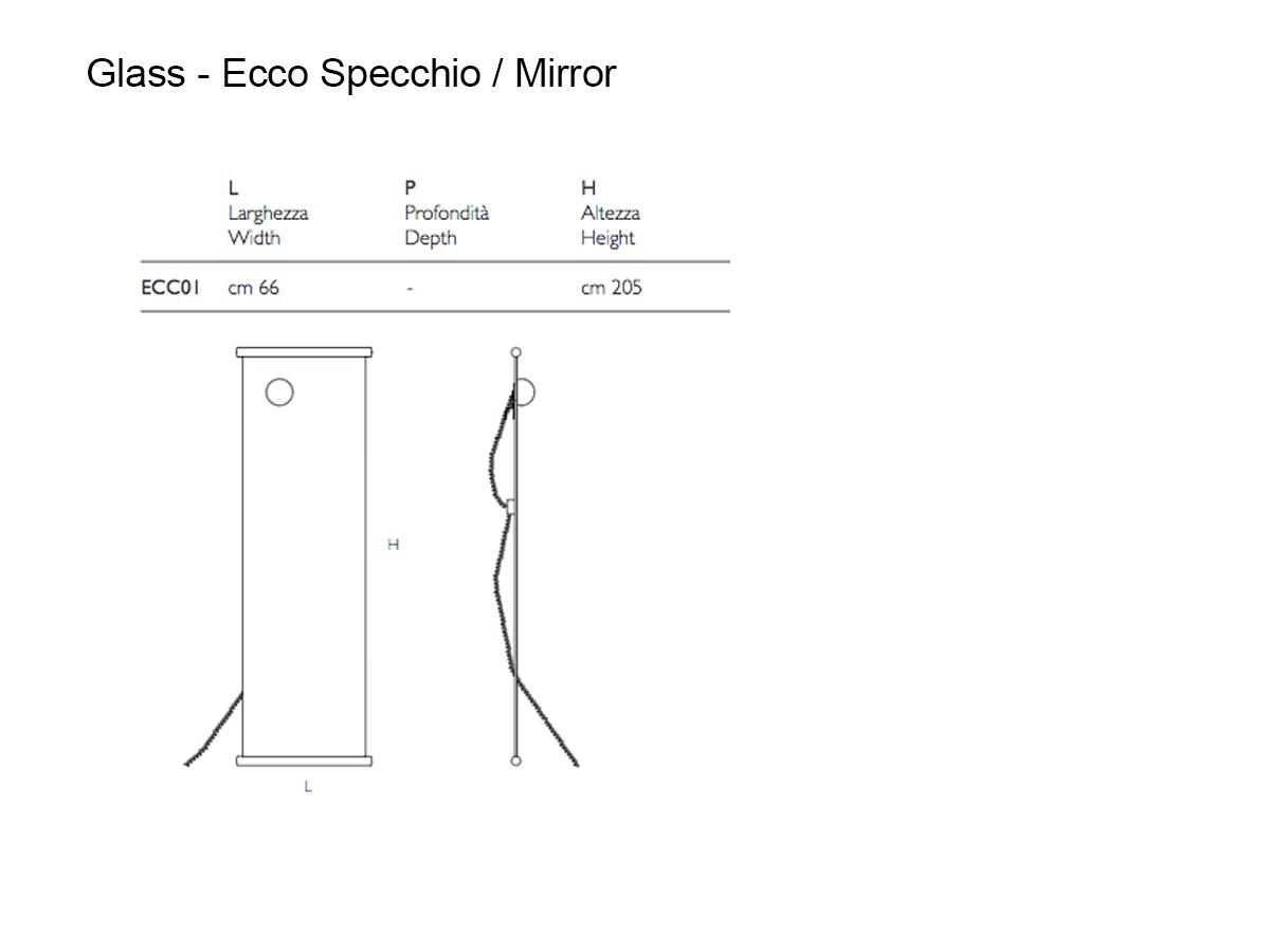 Glas Italia Ecco Mirror
