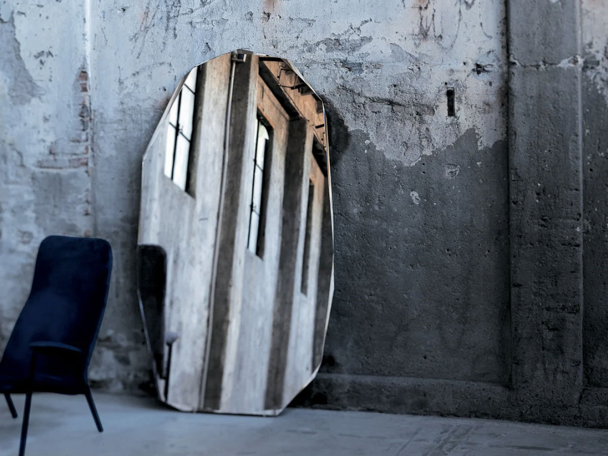 Glas Italia Kooh I Noor Floor Mirror