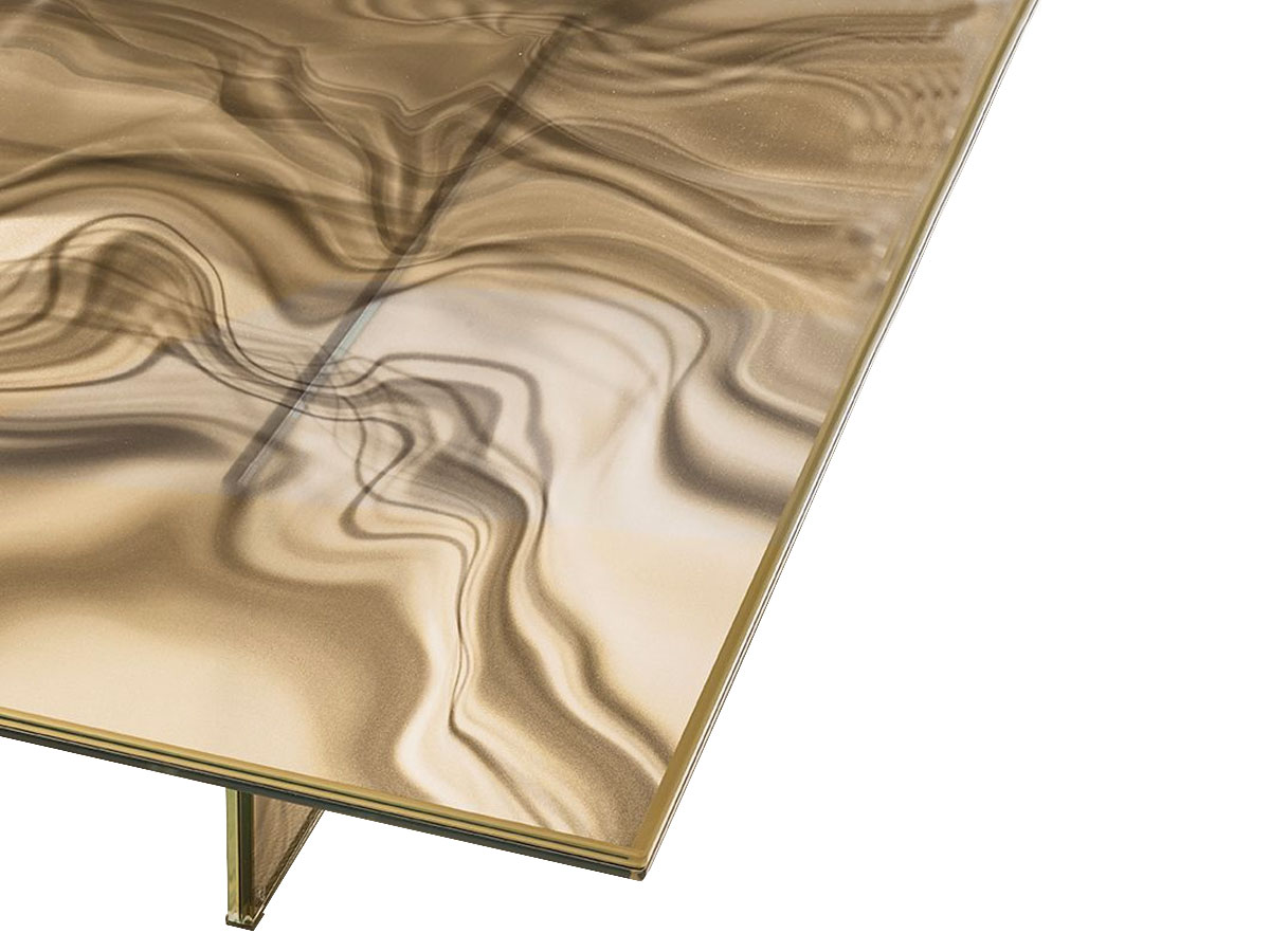 Glas Italia Liquefy Square Rectangular Coffee Table
