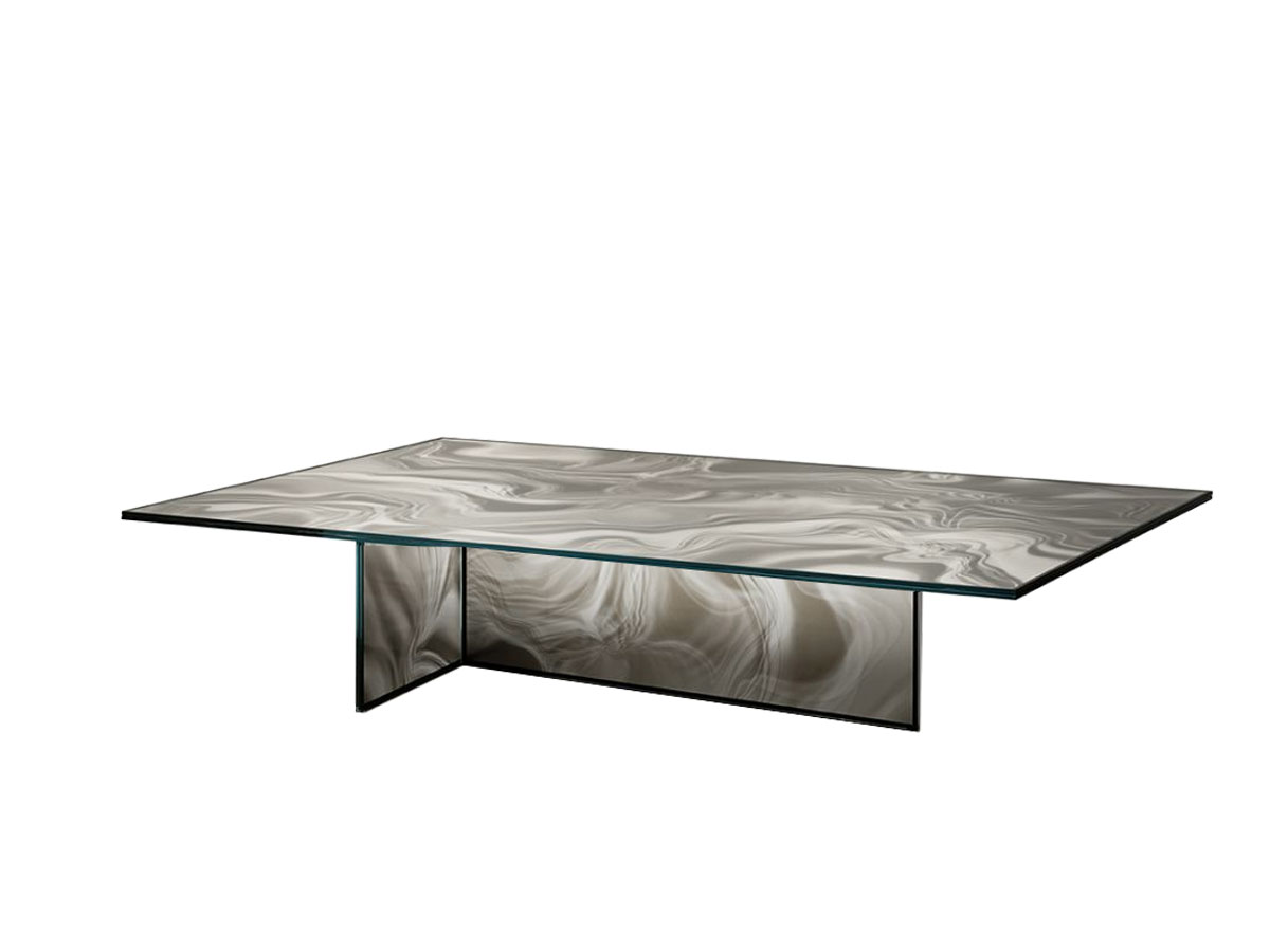 Glas Italia Liquefy Square Rectangular Coffee Table