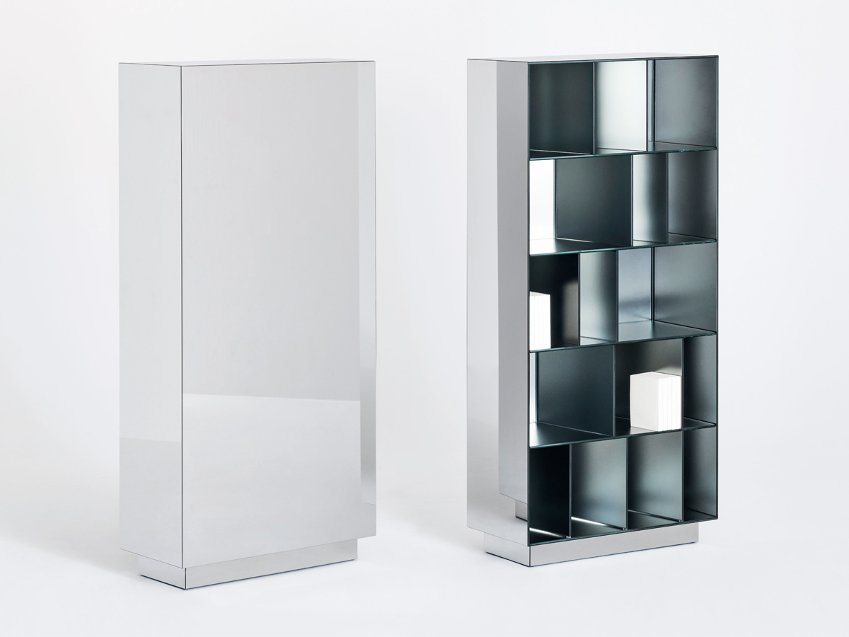 Glas Italia Obliquo Bookshelf High