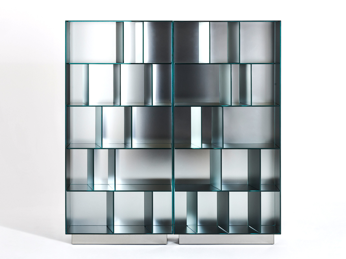 Glas Italia Obliquo Bookshelf High