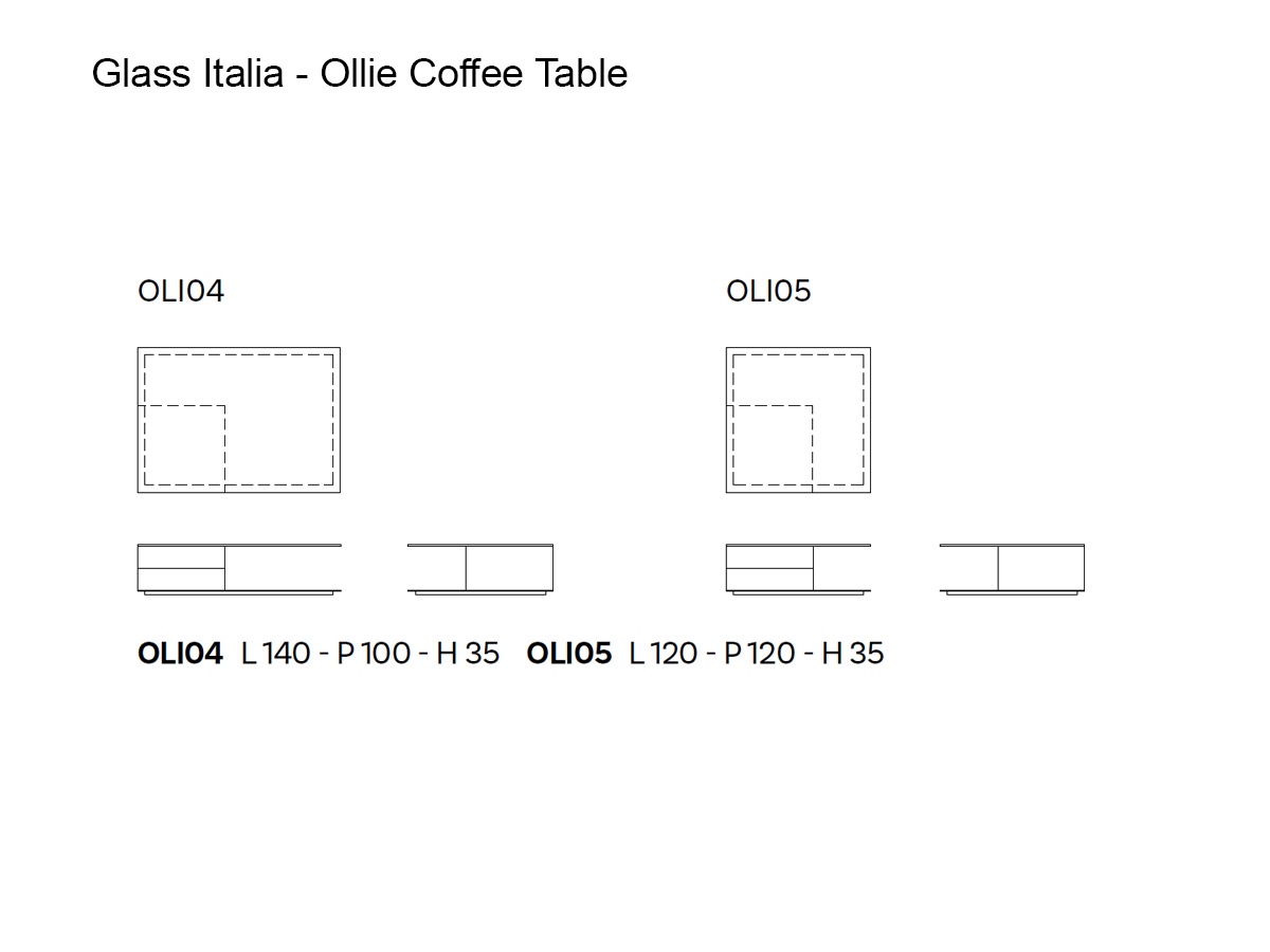 Glas Italia Ollie Coffee Table